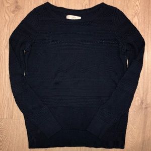 LOFT navy blue sweater